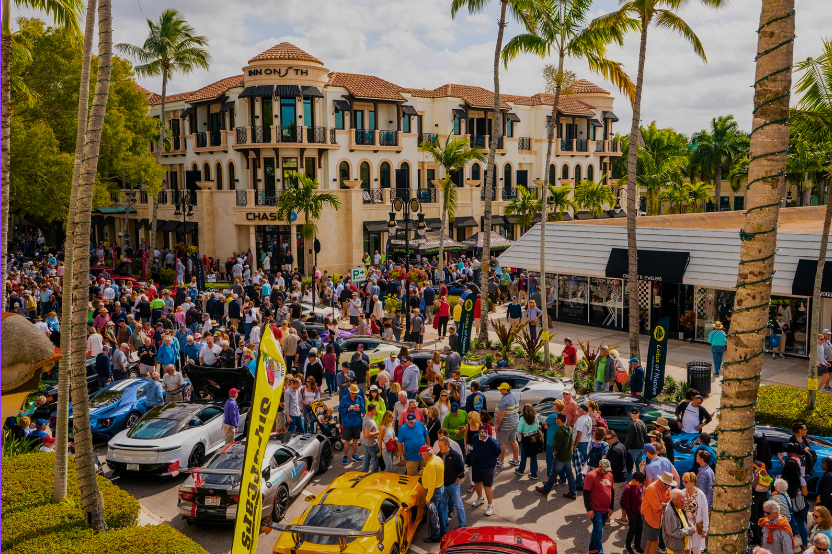 Crowds fill 5th Avenue South for the Cars on 5th supercar showcase in Naples